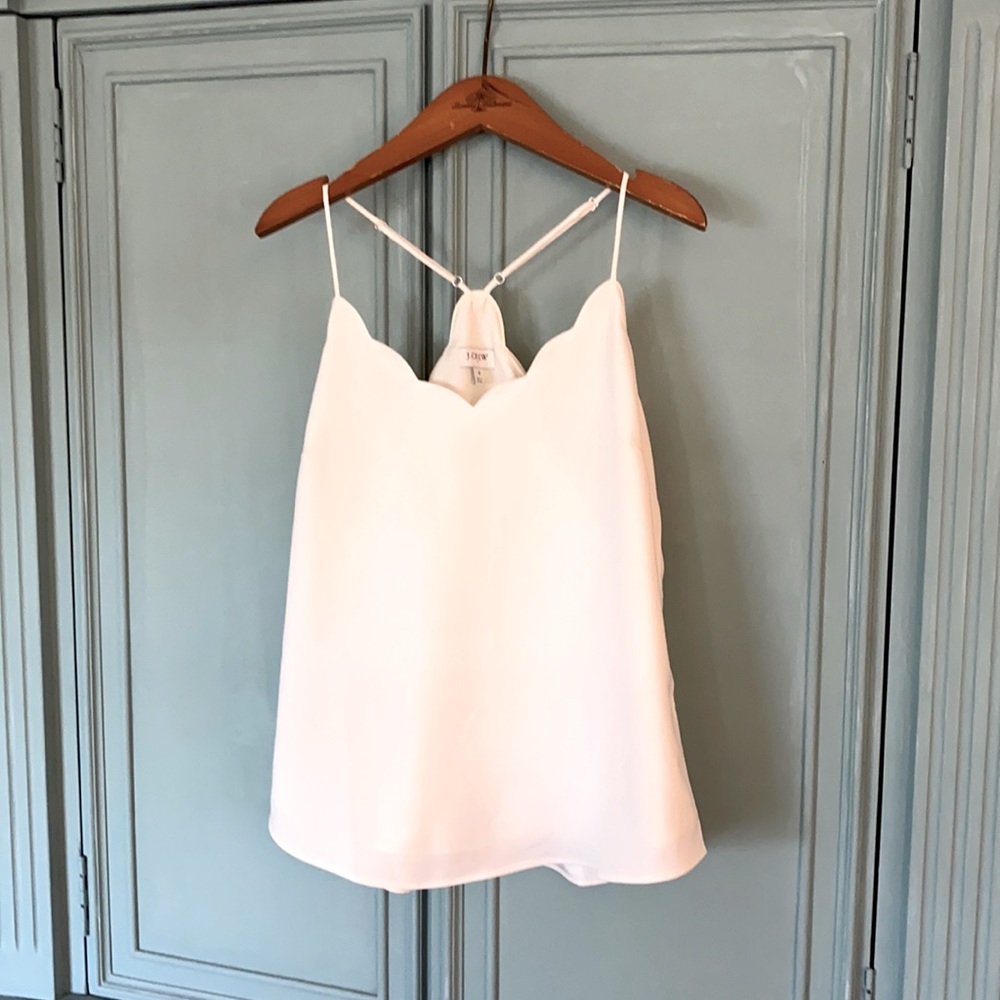 J. Crew Scalloped Cami Top